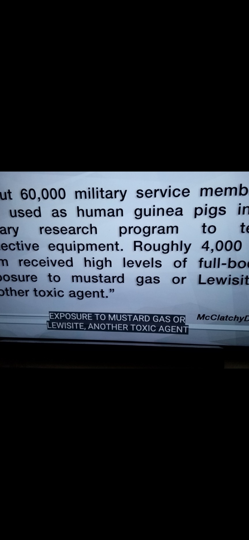 TESTED. SCARS. T. B. I. VETERANS.