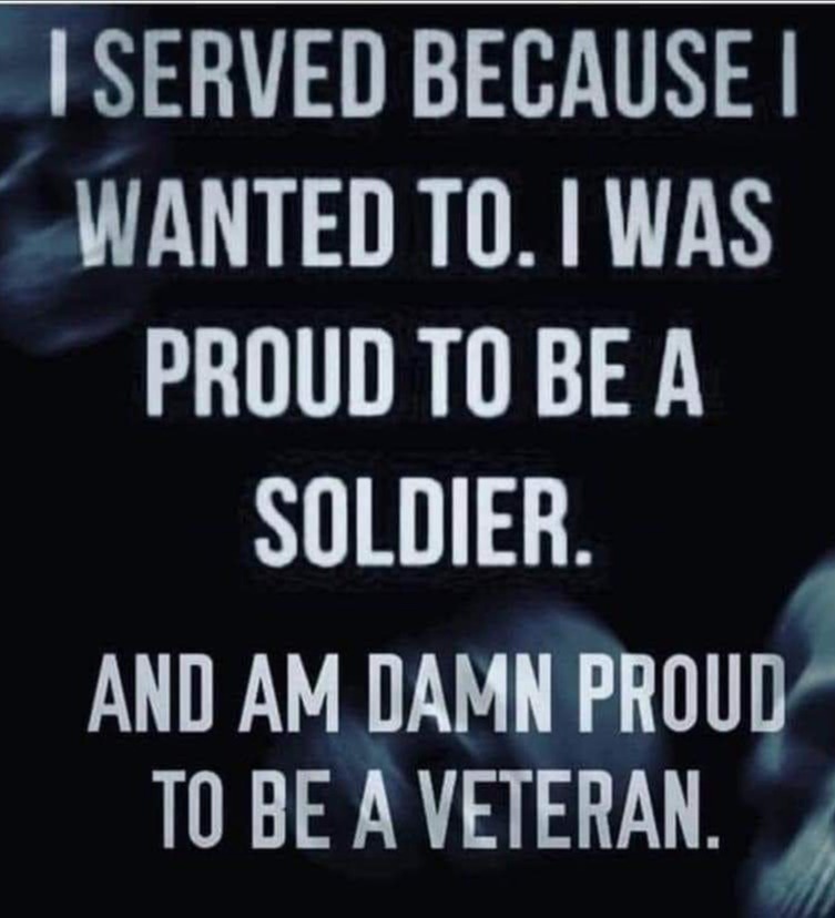 Proud to be a soldier