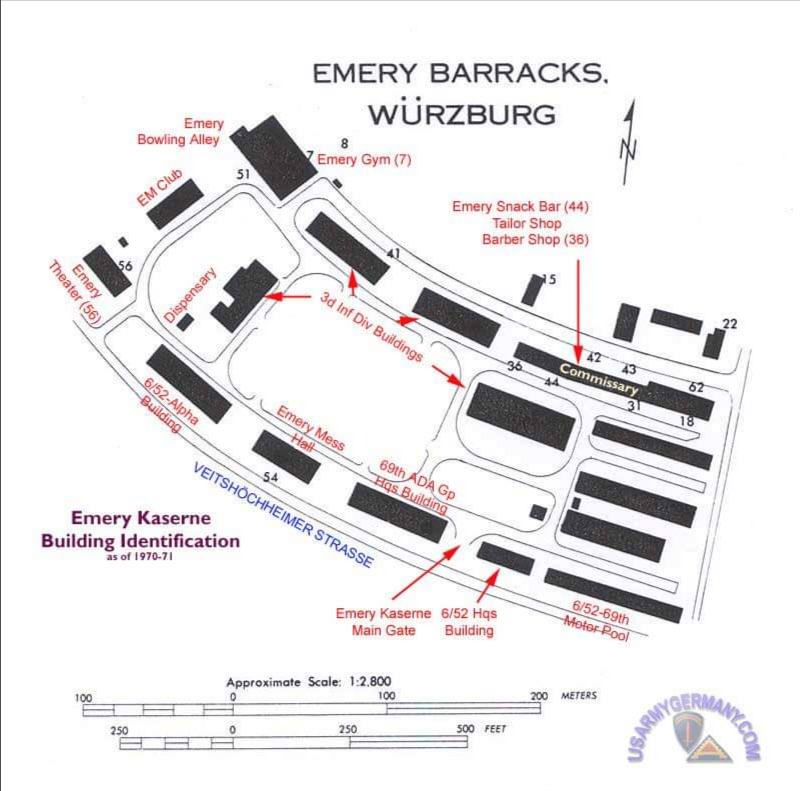Emery Kaserne Wurzburg West Germany