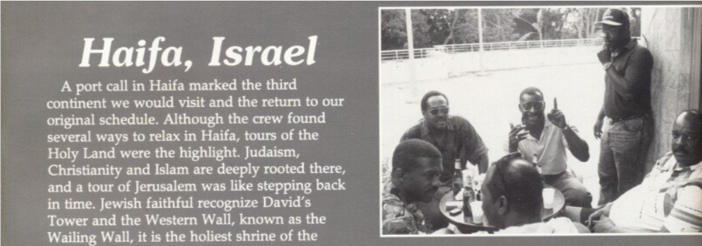 AM2 Blakney and the guys in Haifa, Israel, MARG 2-94, USS Guam LPH-9