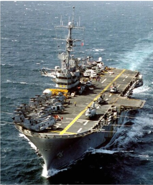 USS GUAM LPH-9 Headed for the Mediteranian MARG 2-94