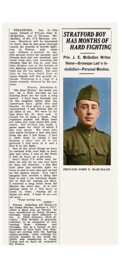 John E. McQuillan WWI