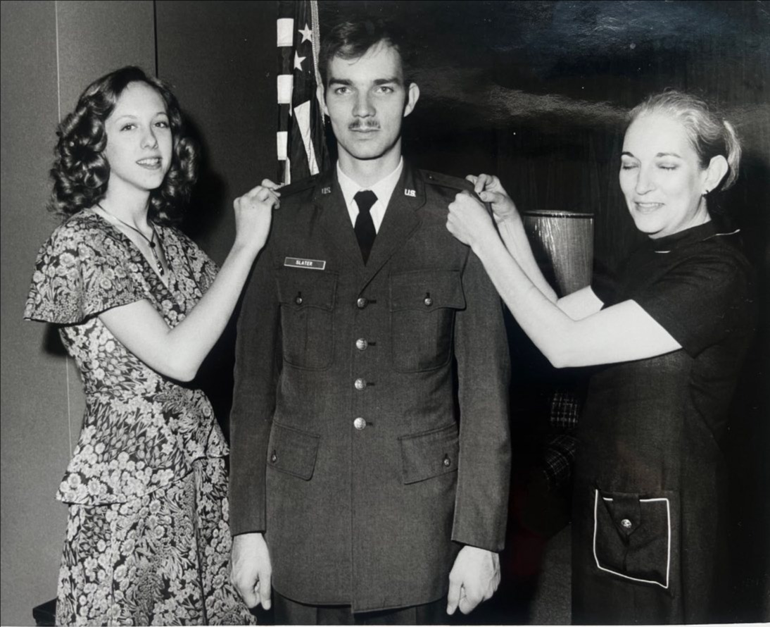 Getting my 2LT bars after I was Commissioned