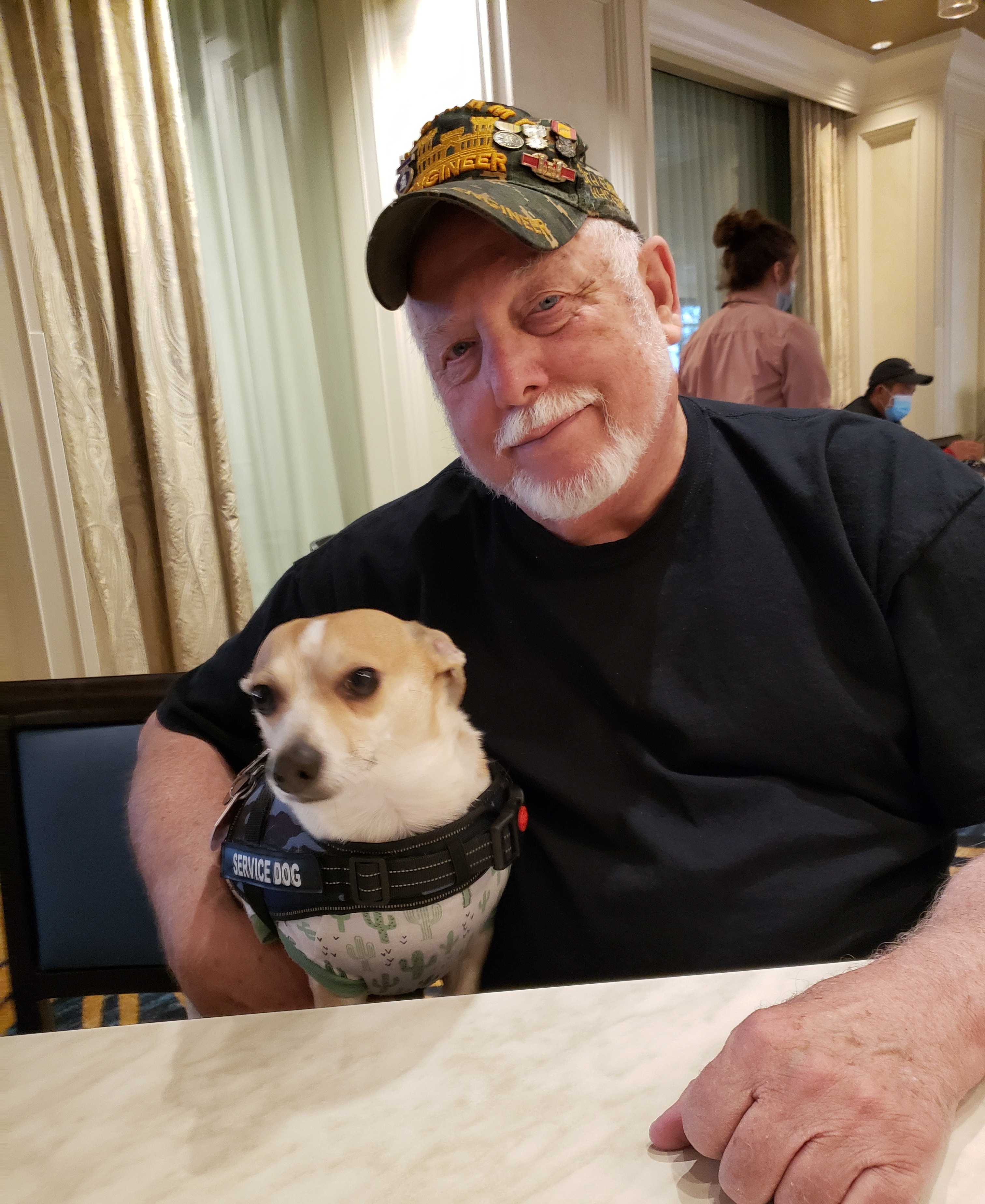 My drinking buddy and me!