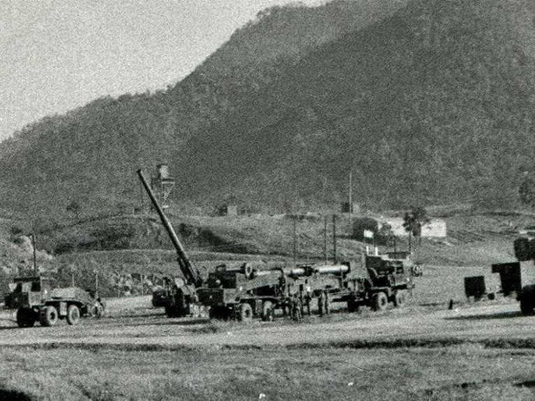 The BIG one, firing at Cp St Barbara