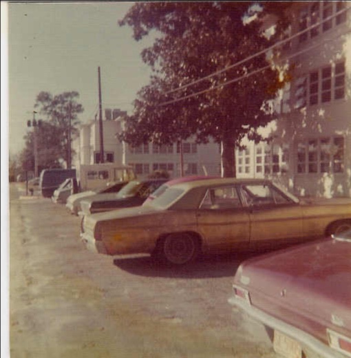 Outside my barracks at Keesler AFB.