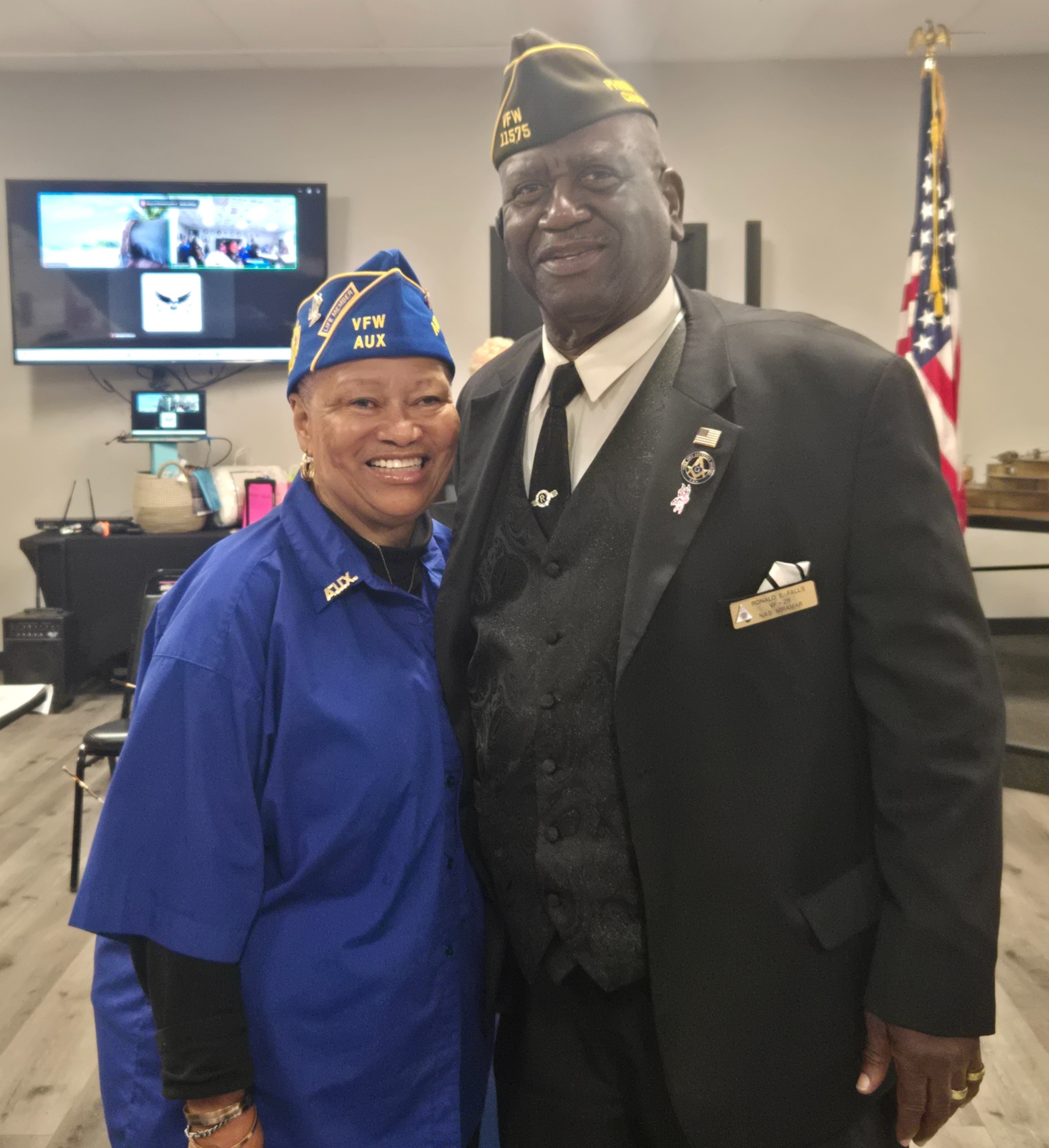 District One VFW LADY AUX. PRESIDENT CHRISTINA DAVIS-FALLS DAY