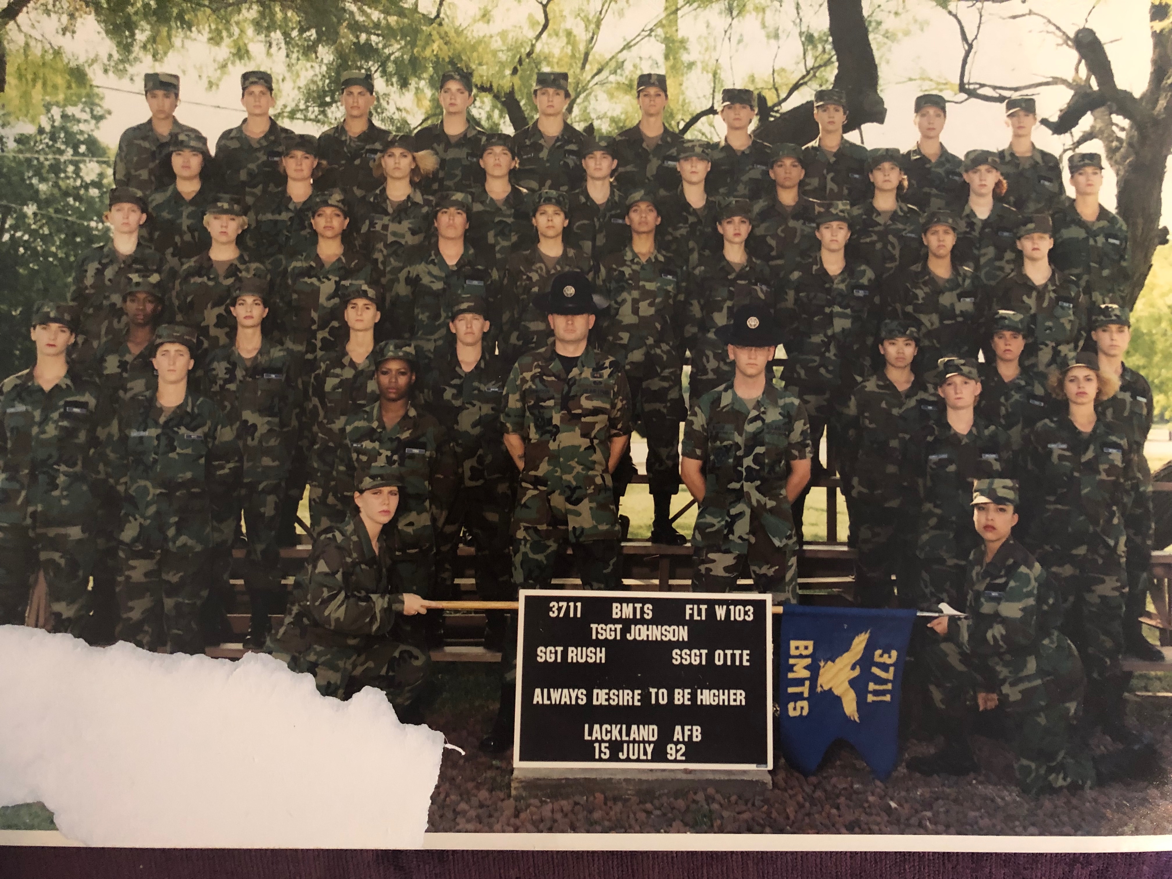 3711 Flt 103 Boot camp done! Lackland AFB TX