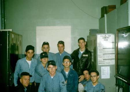 In electric shop back room
