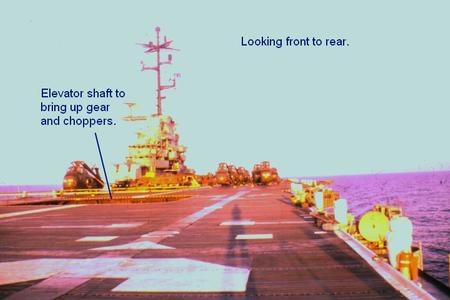 Flight deck USS Princeton LPH-5 - Feb. '66