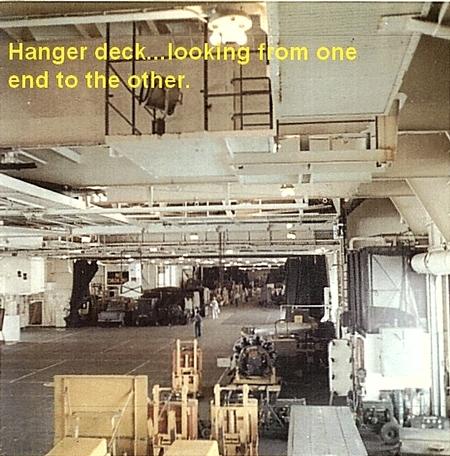 Hanger deck USS Princeton LPH-5 - Feb. '66