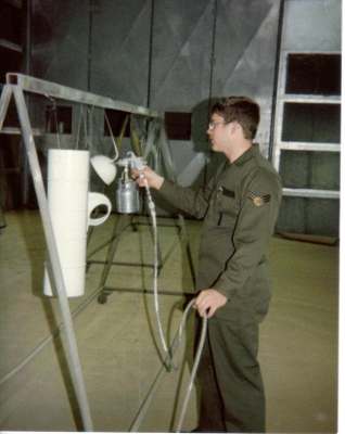 SrA Rickey Baugh at Ellsworth AFB, SD IN 1985