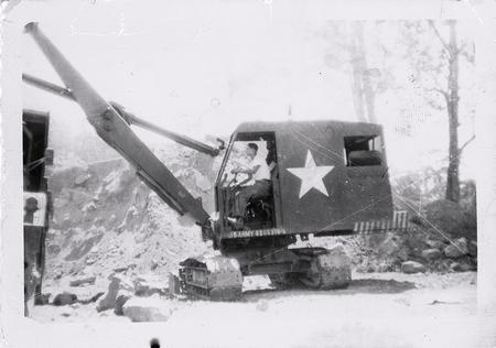 Myself operating a 10 ton track mounted crane