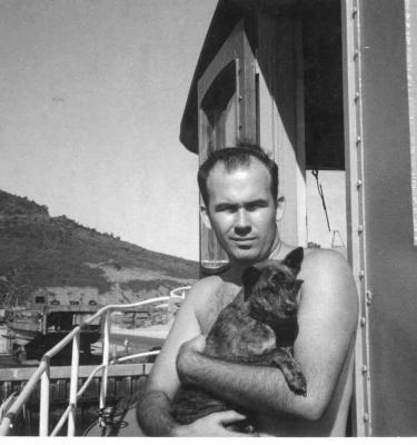 Me and our dog JR on the YTB-779