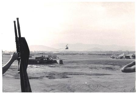 Medevac helipad, LZ Bronco, Duc Pho, Aug-Dec 1967