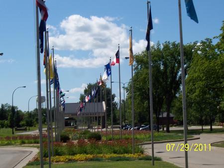 Main Gate at Grand Forks AFB