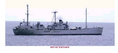 USS Jamestown AGTR-3 off Vietnam