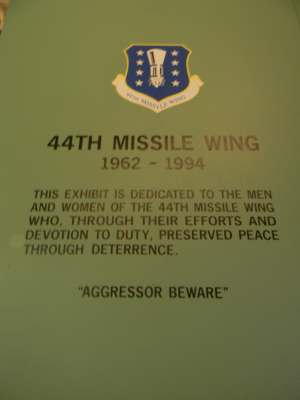 44th Strategic Missile Wing Dedication