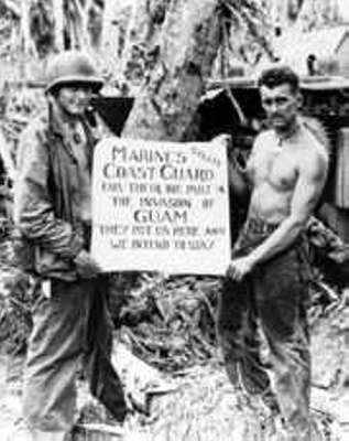 Marines Salute Coast Guard