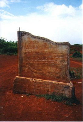 NVA MONUMENT AT KHE SAHN.