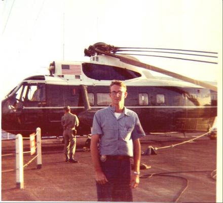 Al Hassebrock July 23 1969 with the President
