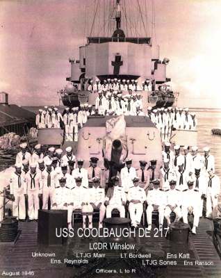 USS Coolbaugh DE 217 - August, 1945