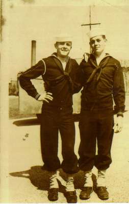 My dad (on right) and Navy Buddy (on left)