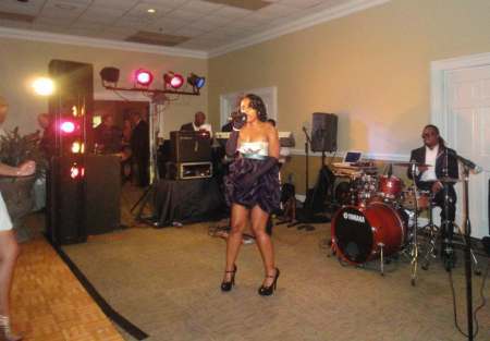 Singing in the band....