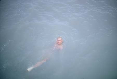 Taking a swim