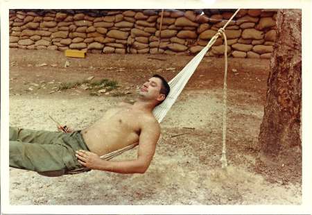 Captain Bunek relaxing