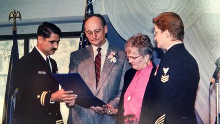 Dad & Mom at my USN retirement 10/73-04/96