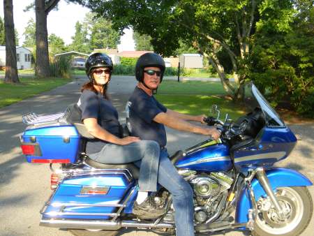 My wife, my bike, and myself