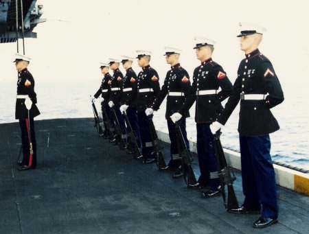 Firing Party for a Funeral at sea