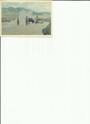 105 mm firing.