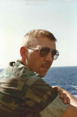 Sgt Landeen at Sea, USS Trenton, LPD-14