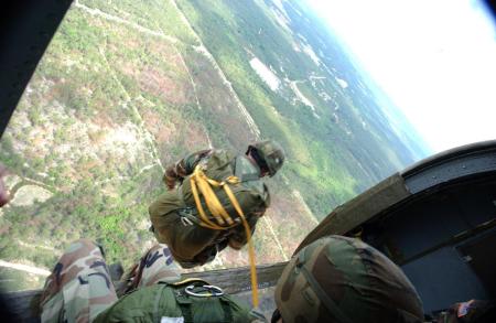 Nothing like jumping out of a chopper