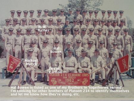 1962 MCRD Platoon 214