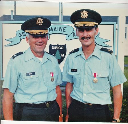 COL Dion Commandant w/MAJ O'Leary Ops Officer