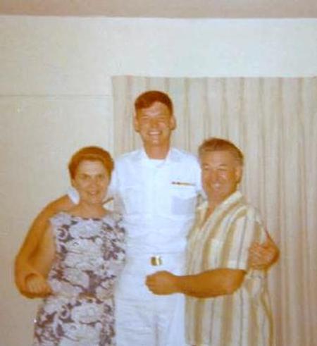 David with parents