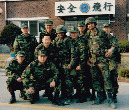 Jason Robletto and Sgt. Rutley with the ROK Army