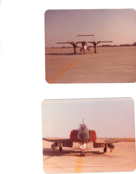 F-4 Phantom and OV-10 aircraft, Zaragoza, SP