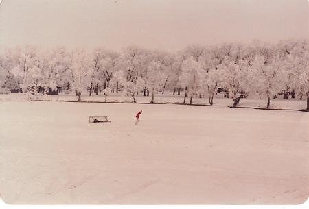 Ice skateing in Holiday Park, cheyenne