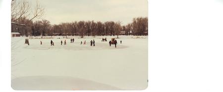 Ice skateing in Holiday Park, cheyenne