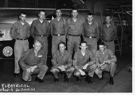 A/C elect class 08021A-Chanute AFB  June, 1961