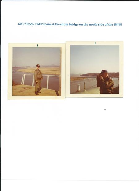 603rd DASS TACP team north of Imjin by Freedom bridge