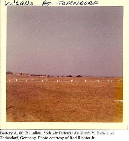 Todendorf FRG Vulcans firing