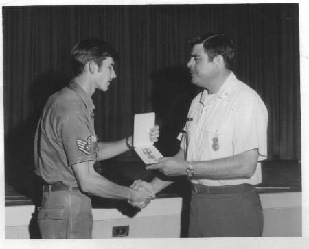 RECEIVING AF COMMENDATION MEDAL