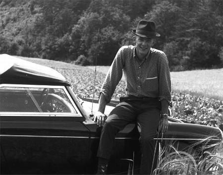 Jim Robbins and his MG Midget