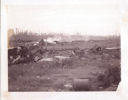 C-130 wreckage  at end of Special Airstrip