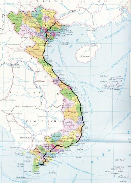 Map of Vietnam
